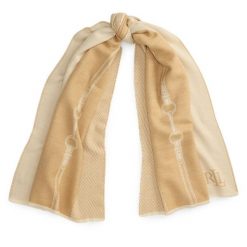 Szalik LAUREN RALPH LAUREN. Brązowe szaliki Lauren Ralph Lauren, bez wzorów. Za 549.99 zł.