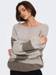 JDY Sweter w kolorze szarobrązowym rozmiar: M. Brązowe swetry JDY, m, bez wzorów, bez ramiączek. Za 129.95 zł.