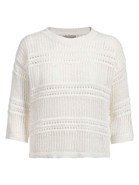 Herrlicher Sweter "Jannin" w kolorze białym rozmiar: S. Białe swetry Herrlicher, s, bez wzorów, bez ramiączek. Za 224.95 zł.