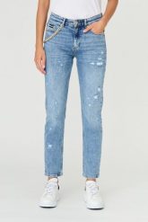 JUST CAVALLI Błękitne damskie jeansy Super Slim Chain, Rozmiar 26. Niebieskie jeansy Just Cavalli, bez wzorów. W wyprzedaży za 899.99 zł.
