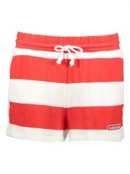 Adidas Szorty w kolorze czerwono-białym rozmiar: 34. Białe szorty Adidas, bez wzorów, z bawełny. Za 105.95 zł.