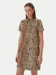 LOLA CASADEMUNT Sukienka codzienna LS2616134 Brązowy Loose Fit. Brązowe sukienki LOLA CASADEMUNT, na co dzień, l, bez wzorów, z syntetyku, bez kołnierzyka, bez ramiączek, proste. Za 543.99 zł.