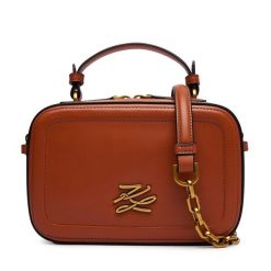 Torebka KARL LAGERFELD. Brązowe listonoszki KARL LAGERFELD, bez wzorów, bez dodatków. Za 1,299.00 zł.