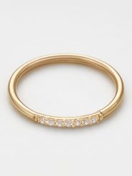 OR ÉCLAT Złoty pierścionek "Amber" z cyrkoniami rozmiar: 52. Żółte pierścionki OR ÉCLAT, z cyrkonią, złote. Za 401.25 zł.