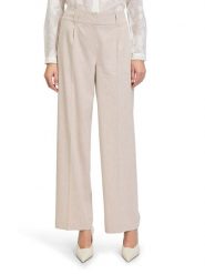 BETTY & CO Spodnie w kolorze kremowym rozmiar: 44. Brązowe spodnie materiałowe Betty & Co, bez wzorów, z materiału, z podwyższonym stanem. Za 165.99 zł.