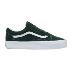 Buty Vans Old Skool LX zielone z zamszu. Zielone trampki Vans, bez wzorów, z gumy, bez zapięcia. Za 489.35 zł.