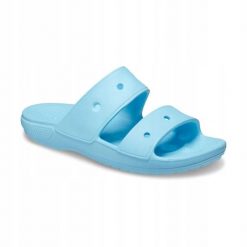 Klapki Dla Dorosłych Crocs Classic Sandal. Szare klapki Crocs, bez wzorów, z materiału, bez obcasa. Za 118.99 zł.