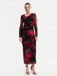 DKNY Sukienka koktajlowa DD4KU42A Czarny Slim Fit. Czarne sukienki DKNY, bez wzorów, z syntetyku, wizytowe, bez kołnierzyka, bez ramiączek. Za 389.99 zł.