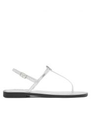 REPLAY Sandały GWF6R.000.C0002S Srebrny. Szare sandały Replay, bez wzorów, ze skóry, bez obcasa, na płaskiej podeszwie, bez zapięcia. Za 439.99 zł.