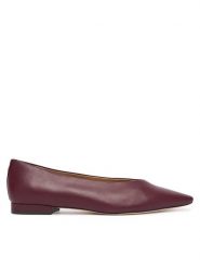 LAUREN RALPH LAUREN Baleriny Audri 802P18411006 Bordowy. Czerwone baleriny Lauren Ralph Lauren, bez wzorów, ze skóry, bez obcasa. Za 769.99 zł.