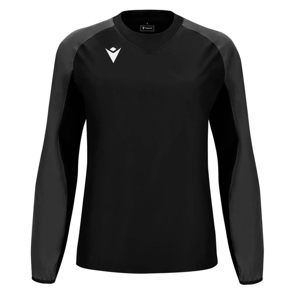 Bluza wiatrówka z okrągłym dekoltem Macron Denali. Niebieskie bluzy Macron, xl, bez wzorów, z poliesteru, bez kaptura. Za 172.00 zł.