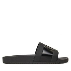 Klapki Bogner. Czarne klapki Bogner, bez wzorów, bez obcasa. Za 249.99 zł.