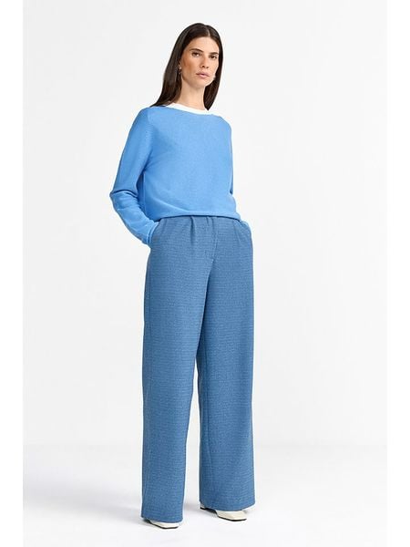 Rich & Royal Sweter w kolorze błękitnym rozmiar: L. Niebieskie swetry Rich & Royal, l, bez wzorów, z bawełny, bez ramiączek. Za 226.24 zł.