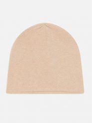 Just Cashmere Kaszmirowa czapka "Lauren" w kolorze beżowym rozmiar: onesize. Brązowe czapki Just Cashmere, bez wzorów, z kaszmiru. Za 121.99 zł.