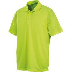 Polo Spiro Performance aircool polyester. Żółte koszulki polo SPIRO, bez wzorów, bez kołnierzyka, bez ramiączek. Za 77.00 zł.
