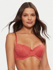 Hunkemöller Biustonosz z fiszbiną Marine 206320 Czerwony. Czerwone biustonosze Hunkemöller, bez wzorów, z syntetyku. Za 79.99 zł.