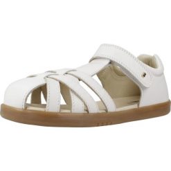 Sandały BOBUX CROSS JUMP Biały. Białe sandały BOBUX, bez wzorów, ze skóry, bez obcasa, bez zapięcia. Za 334.99 zł.