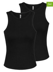 Sublevel Topy (2 szt.) w kolorze czarnym rozmiar: L. Czarne koszulki sportowe Sublevel, bez wzorów, bez ramiączek. Za 60.99 zł.