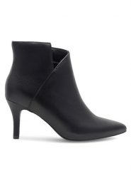 Sergio Bardi Botki WYL3038-14Z-SB Czarny. Czarne botki Sergio Bardi, bez wzorów, ze skóry, bez obcasa, na szpilce, bez zapięcia. Za 258.99 zł.