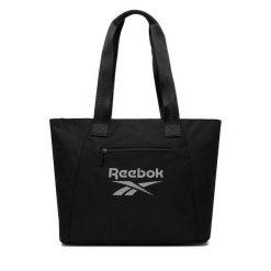 Torebka Reebok. Czarne shopper Reebok, bez wzorów, bez dodatków. Za 79.99 zł.