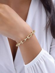 Luja Bijoux Pozłacana bransoletka rozmiar: onesize. Żółte bransoletki Luja Bijoux, pozłacane. Za 79.21 zł.