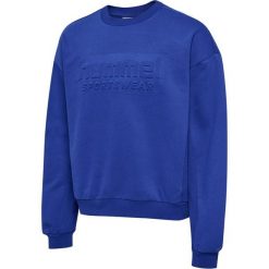 Bluza Hummel Boxy Logo. Niebieskie bluzy Hummel, xl, bez wzorów, z kauczuku, bez kaptura. Za 336.00 zł.