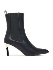 Armani Exchange Botki XW003097 AF27458 UC001 Czarny. Czarne botki Armani Exchange, bez wzorów, bez obcasa, na szpilce, bez zapięcia. Za 979.99 zł.