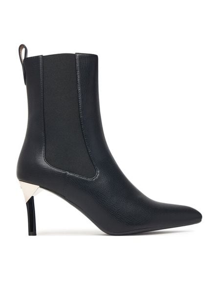 Armani Exchange Botki XW003097 AF27458 UC001 Czarny. Czarne botki Armani Exchange, bez wzorów, bez obcasa, na szpilce, bez zapięcia. Za 979.99 zł.