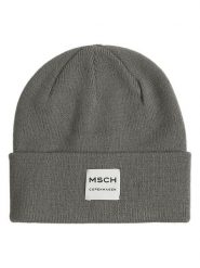 MOSS COPENHAGEN Czapka beanie "Mojo" w kolorze szarym rozmiar: onesize. Szare czapki Moss Copenhagen, bez wzorów, ze skóry. Za 92.64 zł.