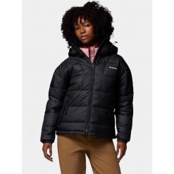 Płaszcz Zimowy Damski Columbia Pike Lake III. Czarne kurtki sportowe Columbia, na zimę, bez wzorów, z puchu, bez kaptura, trekkingowe. Za 859.00 zł.