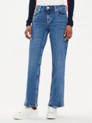 Tommy Jeans Jeansy Sophie DW0DW19263 Niebieski Straight Fit. Niebieskie jeansy Tommy Jeans, bez wzorów. Za 259.99 zł.