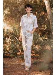 Isla Bonita by SIGRIS Koszula w kolorze beżowo-kremowym rozmiar: XL. Brązowe koszule Isla Bonita by SIGRIS, xl, bez wzorów, z bawełny, bez kołnierzyka, bez ramiączek. Za 132.05 zł.