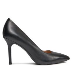 Szpilki LAUREN RALPH LAUREN. Czarne szpilki Lauren Ralph Lauren, bez wzorów, bez obcasa, na szpilce, bez zapięcia. Za 469.99 zł.