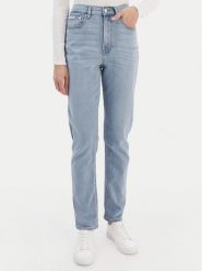 Calvin Klein Jeans Jeansy LV047E618G Niebieski Mom Fit. Niebieskie jeansy Calvin Klein Jeans, bez wzorów. Za 409.99 zł.
