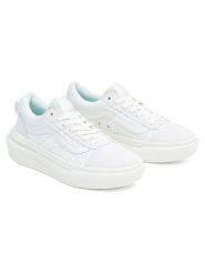 Vans Skórzane sneakersy "Old Skool Overt Plus CC" w kolorze biało-błękitnym rozmiar: 36,5. Białe trampki Vans, bez wzorów, bez zapięcia. Za 154.07 zł.