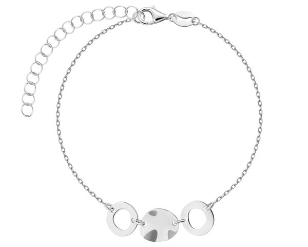 Bransoletka srebrna - koła. Szare bransoletki Apart, srebrne. Za 239.00 zł.