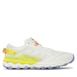 Buty do biegania Mizuno. Białe obuwie sportowe Mizuno, bez zapięcia, do biegania, mizuno wave. Za 309.99 zł.