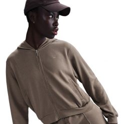 Bluza z Kapturem I Suwakiem Na Całej Długości Sportswear Chill Terry Rozmiar L …. Zielone bluzy Nike, l, bez wzorów, z materiału, z kapturem. Za 355.00 zł.