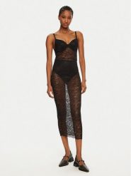 Guess Koszula nocna O5RK00 KBGT0 Czarny Regular Fit. Czarne koszule nocne Guess, xl, z aplikacjami, z syntetyku, bez ramiączek. Za 239.99 zł.