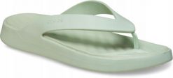 Japonki Dla Dorosłych Crocs Getaway Flip. Zielone klapki Crocs, bez wzorów, z materiału, bez obcasa. Za 139.99 zł.