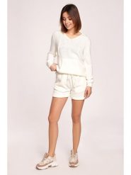 Be Wear Szorty w kolorze kremowym rozmiar: L/XL. Brązowe szorty Be Wear, bez wzorów. Za 48.39 zł.
