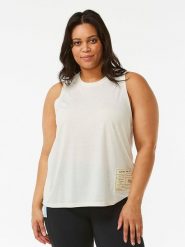 Rip Curl Top w kolorze białym rozmiar: L. Brązowe topy Rip Curl, l, bez wzorów, bez kołnierzyka, bez ramiączek. Za 83.62 zł.
