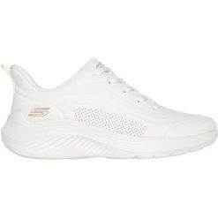 Adidasy Skechers Bobs Squad Waves-jus, Kobiety. Białe obuwie sportowe Skechers, z gumy, bez zapięcia. Za 374.00 zł.