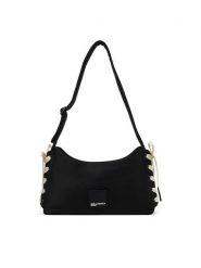 Karl Lagerfeld Jeans Torebka B2W30140 Czarny. Czarne torebki klasyczne Karl Lagerfeld Jeans, bez wzorów, z jeansu, bez dodatków. Za 609.99 zł.