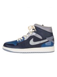 Nike Skórzane sneakersy "1 Mid SE Craft" w kolorze granatowo-szarym rozmiar: 40. Niebieskie trampki Nike, bez wzorów, z materiału, bez zapięcia. Za 354.10 zł.