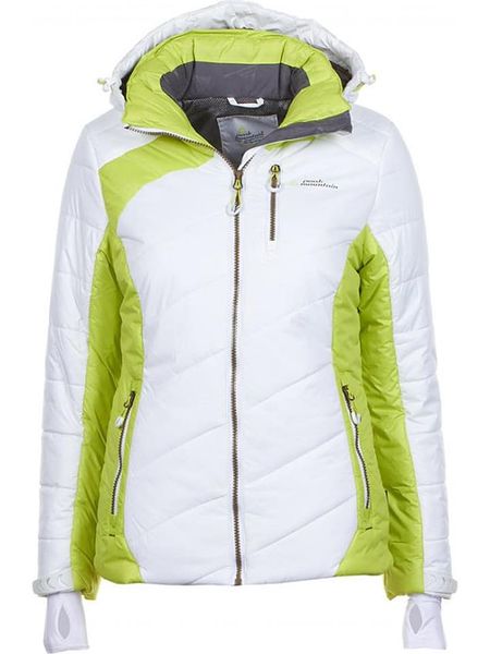 Peak Mountain Kurtka narciarska w kolorze białym rozmiar: XL. Białe kurtki narciarskie Peak Mountain, xl, bez wzorów, z materiału, bez kaptura, narciarskie. Za 354.10 zł.