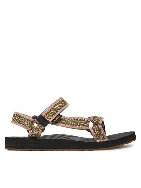 Teva Sandały Original Universal 1003987 Zielony. Zielone sandały Teva, bez wzorów, z materiału, bez obcasa, na płaskiej podeszwie, bez zapięcia. Za 196.99 zł.