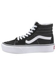 Vans Skórzane sneakersy "SK8-Hi" w kolorze czarno-białym rozmiar: 42,5. Czarne trampki Vans, bez wzorów, za kostkę, bez zapięcia. Za 233.33 zł.