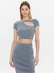 Calvin Klein Jeans Bluzka J20J221129 Szary Slim Fit. Szare bluzki Calvin Klein Jeans, xl, bez wzorów, z bawełny, bez kołnierzyka, bez ramiączek. Za 219.99 zł.
