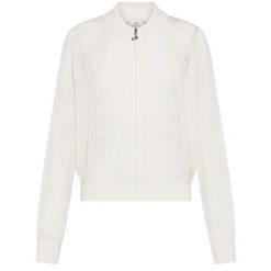 Bluza Deha Z Efektem Siateczki I Pełnym Zamkiem Damskie. Białe bluzy Deha, na lato, m, bez wzorów, z bawełny, bez kaptura. Za 577.99 zł.